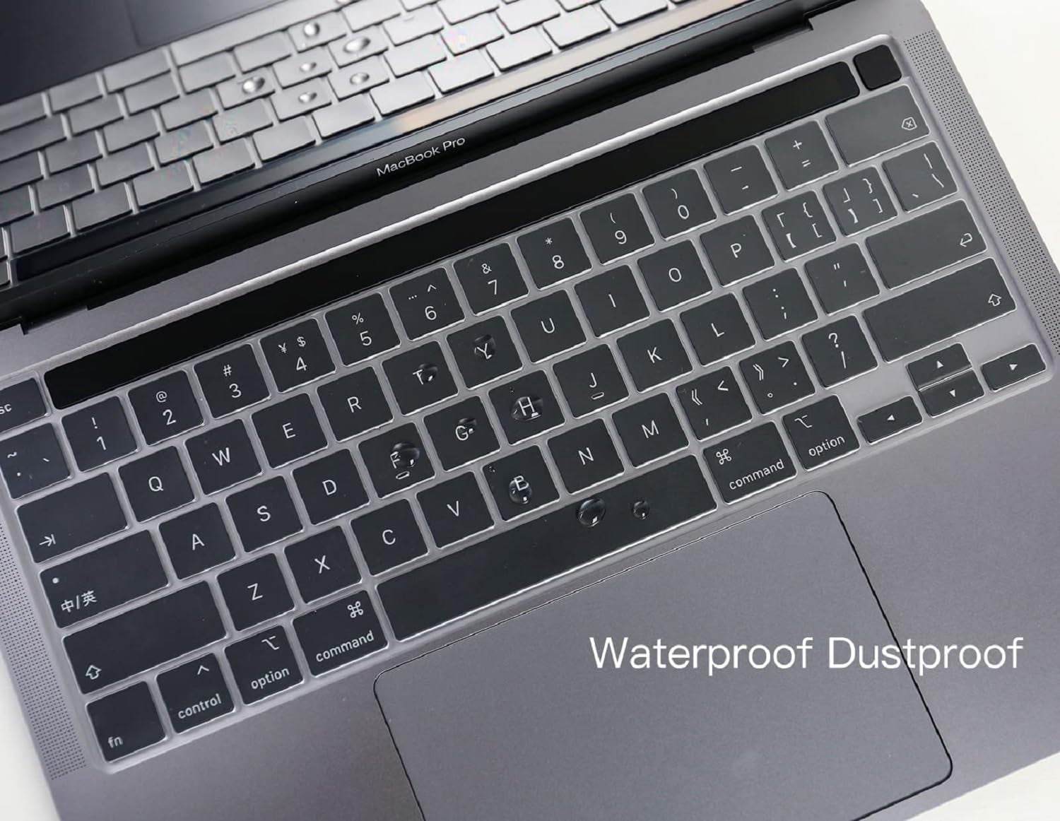 Ultra Thin Clear Keyboard Cover for 2020-2024 New Macbook Pro 13 Inch Model A2338 M2 M1 A2289 A2251 & 2020 2019 Macbook Pro 16 Inch Model A2141 with Touch Bar & Touch ID Keyboard Skin Protector Cover