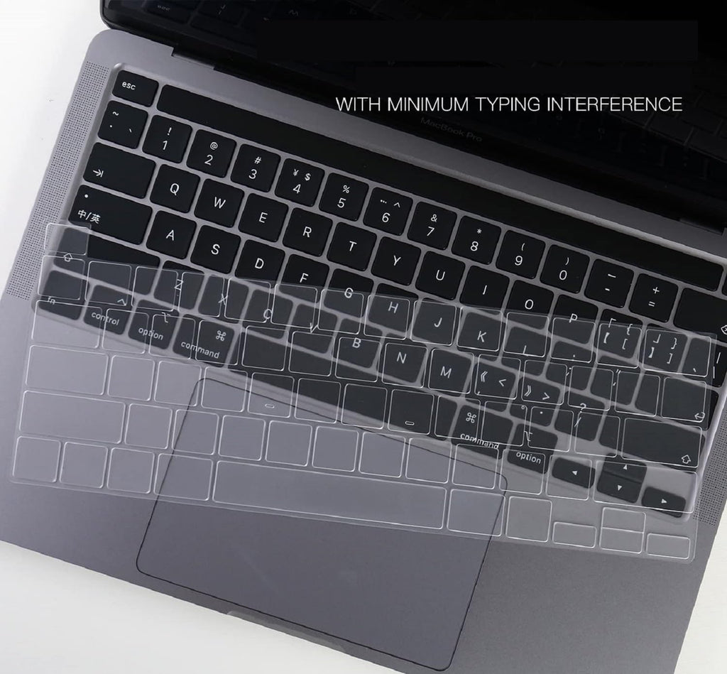 Ultra Thin Clear Keyboard Cover for 2020-2024 New Macbook Pro 13 Inch Model A2338 M2 M1 A2289 A2251 & 2020 2019 Macbook Pro 16 Inch Model A2141 with Touch Bar & Touch ID Keyboard Skin Protector Cover