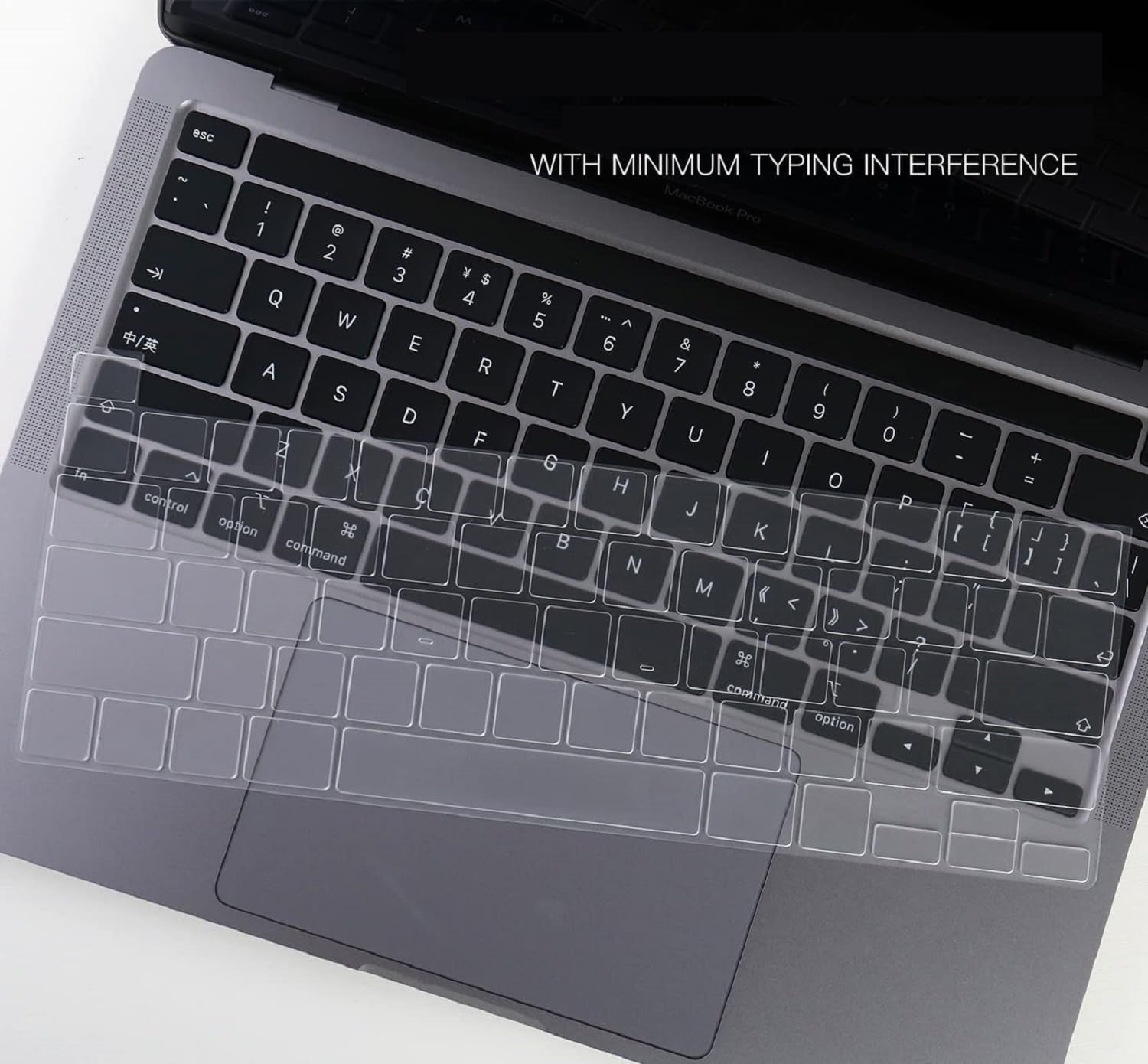 Ultra Thin Clear Keyboard Cover for 2020-2024 New Macbook Pro 13 Inch Model A2338 M2 M1 A2289 A2251 & 2020 2019 Macbook Pro 16 Inch Model A2141 with Touch Bar & Touch ID Keyboard Skin Protector Cover