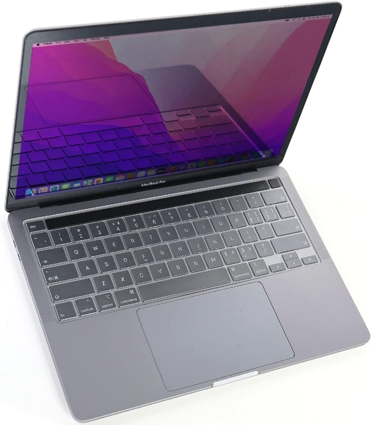 Ultra Thin Clear Keyboard Cover for 2020-2024 New Macbook Pro 13 Inch Model A2338 M2 M1 A2289 A2251 & 2020 2019 Macbook Pro 16 Inch Model A2141 with Touch Bar & Touch ID Keyboard Skin Protector Cover